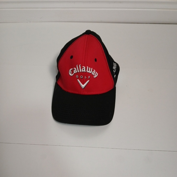 Callaway Golf Red And Black On Size Baseball Cap Hat - Picture 2 of 7